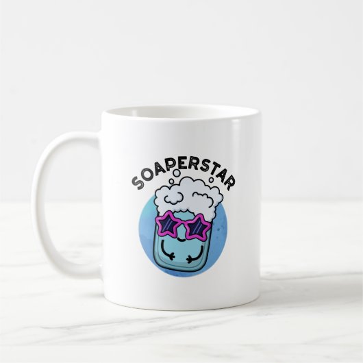 Soaperstar Funny Superstar Soap Pun Koffiemok (Links)