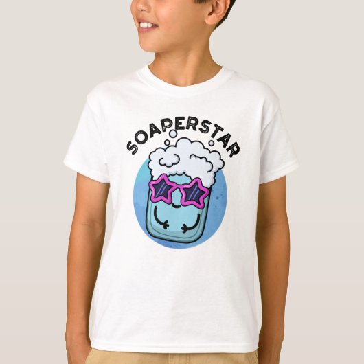 Soaperstar Funny Superstar Soap Pun T-shirt (Voorkant)