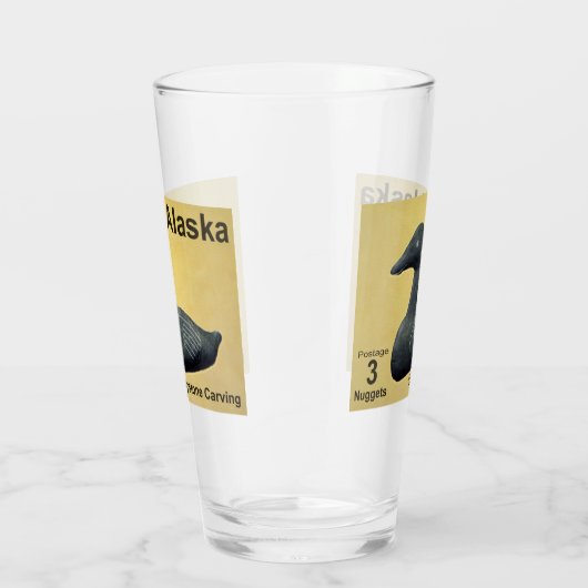 Soapstone Eider - Alaska Postage Glas (Rechts)