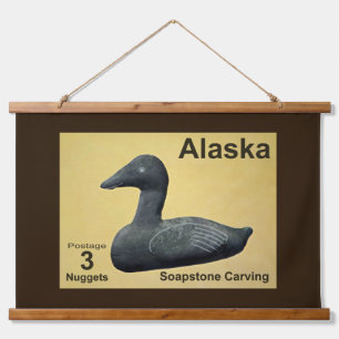 Soapstone Eider Duck Hangend Wandkleed