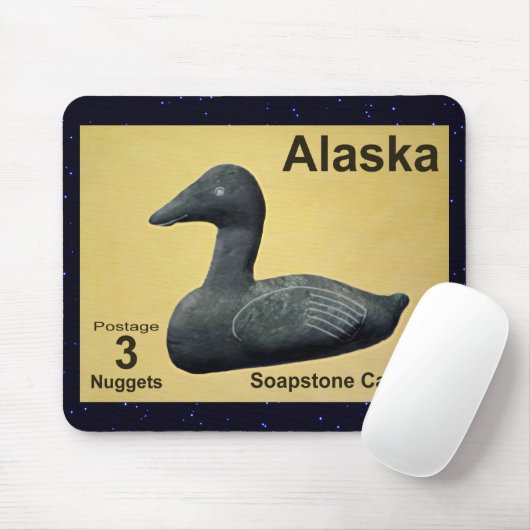 Soapstone Eider Duck Muismat (Met muis)
