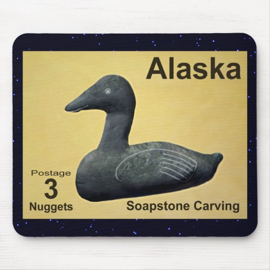 Soapstone Eider Duck Muismat (Voorkant)