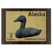 Soapstone Eider Duck Snijplank (Voorkant)