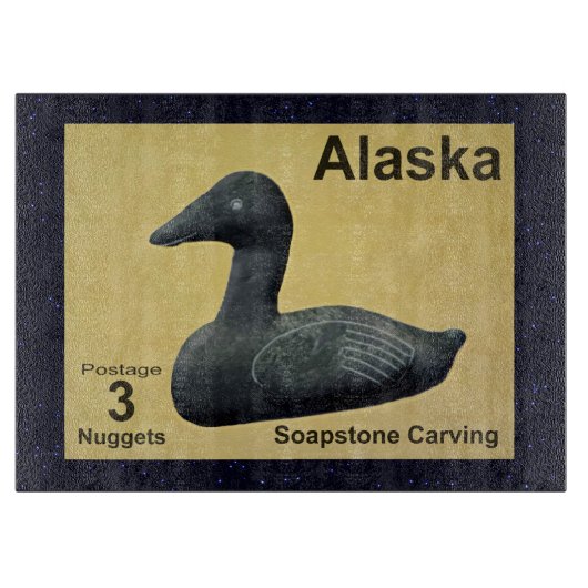 Soapstone Eider Duck Snijplank (Voorkant)