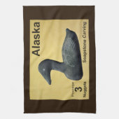 Soapstone Eider Duck Theedoek (Verticaal)