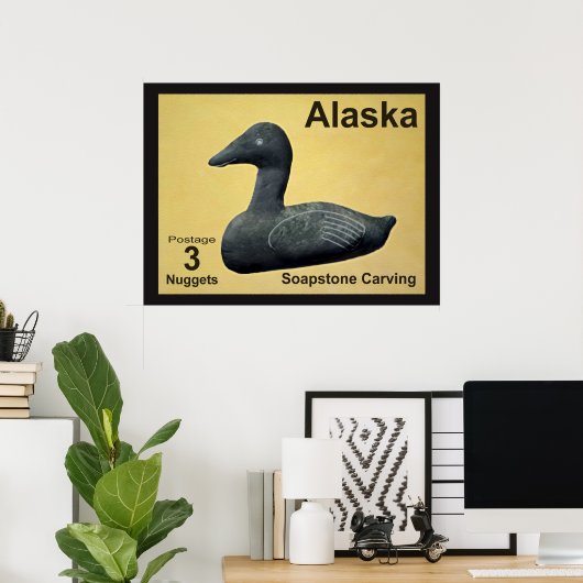 Soapstone Eider Poster (Thuiskantoor)