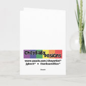 Soapy Duck - Bedankt kaart (Achterkant)