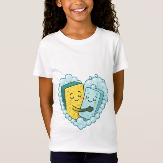 Soapy Love – Sponge & Dish Soap T-shirt (Voorkant)