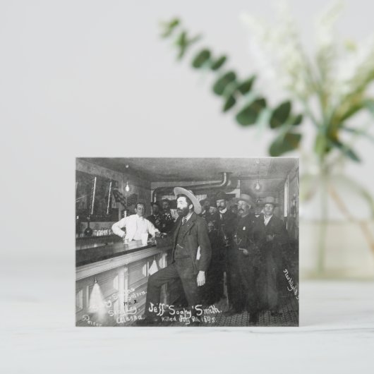 Soapy Smith's Saloon Bar Briefkaart (Staand voorkant)