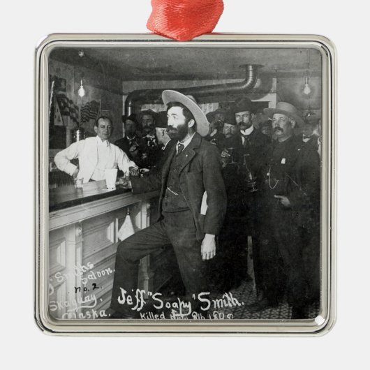 Soapy Smith's Saloon Bar Metalen Ornament (Voorkant)