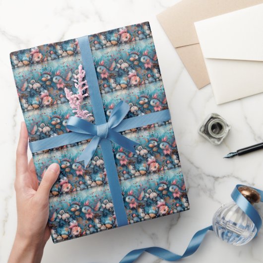 Soapy zee grappige vis inwoners cadeaupapier (Geschenken)