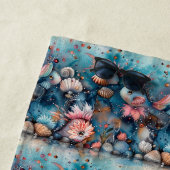 Soapy zee grappige vis inwoners strandlaken (In situ)