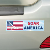 SOAR AMERICA BUMPERSTICKER (Op auto)