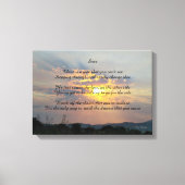 Soar gedicht stretch canvas print (Voorkant)