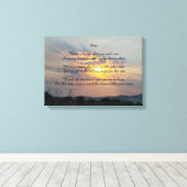 Soar gedicht stretch canvas print (Insitu (Houten vloer))