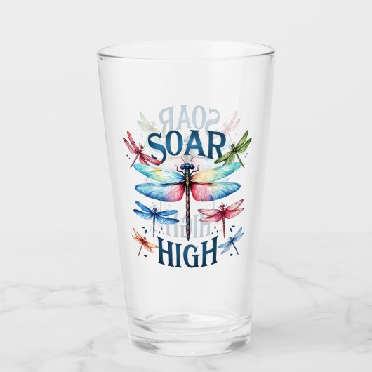 Soar High - Artistieke libel Glas (Voorkant)