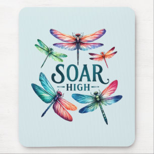 Soar High - Artistieke libel Muismat