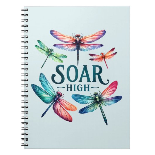 Soar High - Artistieke libel Notitieboek (Voorkant)