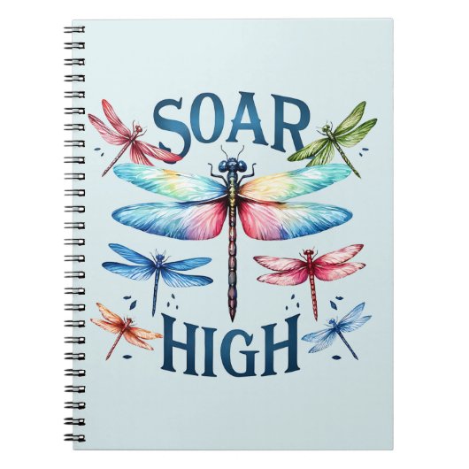 Soar High - Artistieke libel Notitieboek (Voorkant)