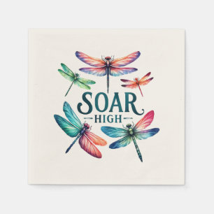 Soar High - Artistieke libel Servet