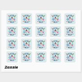 Soar High - Artistieke libel Vierkante Sticker (Vel)