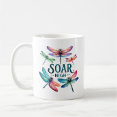 Soar High - Dragonfly Kleurrijk Inspirerend Koffiemok (Links)