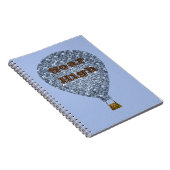 Soar High Mosaic Hot Air Ballon Inspirerend Notitieboek (Rechterzijde)