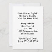 Soar like an Eagle Birthday Invite Kaart (Achterkant)