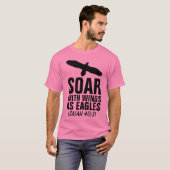 SOAR MET WINGS ALS ELGF, Christelijke T-Shirts (Voorkant volledig)