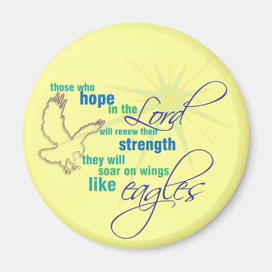 Soar on Wings Christelijke Schrift magneet (Voorkant)