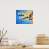 Soar on wings like eagles poster (Keuken)