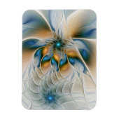 Soaring, Abstract Fantasy Fractal Art With Blue Magneet (Verticaal)