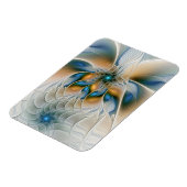 Soaring, Abstract Fantasy Fractal Art With Blue Magneet (Linkerzijde)