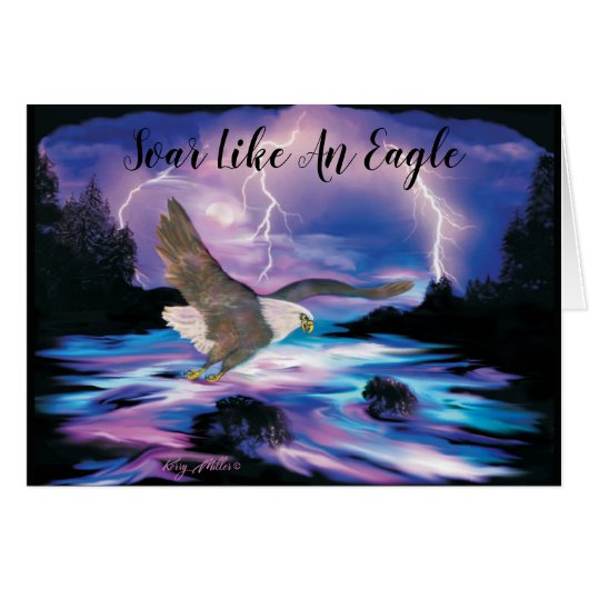 Soaring Bald Eagle (Voorkant Horizontaal)