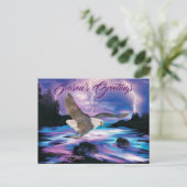 Soaring Bald Eagle Briefkaart (Staand voorkant)