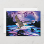 Soaring Bald Eagle Briefkaart (Voorkant / Achterkant)