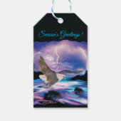 Soaring Bald Eagle Cadeaulabel (Voorkant)