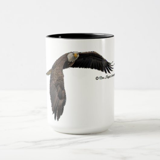 Soaring Bald Eagle - Coffee Mok (Midden)