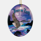 Soaring Bald Eagle Keramisch Ornament (Rechts)