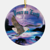 Soaring Bald Eagle Keramisch Ornament (Voorkant)