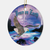 Soaring Bald Eagle Keramisch Ornament (Links)