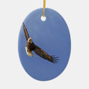 Soaring Bald Eagle Keramisch Ornament