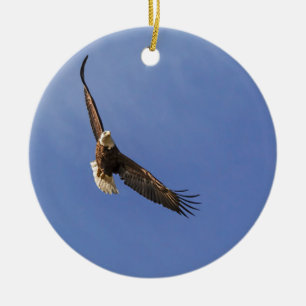 Soaring Bald Eagle Keramisch Ornament
