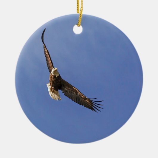 Soaring Bald Eagle Keramisch Ornament (Voorkant)