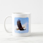 Soaring Bald Eagle Koffiemok (Links)
