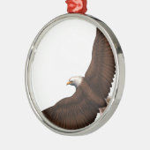 Soaring Bald Eagle Metalen Ornament (Links)