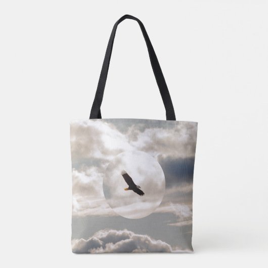 Soaring Bald Eagle Tote Bag (Achterkant)
