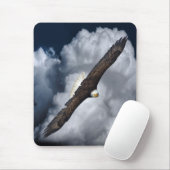 Soaring Bald Eagle Wildife Foto 5 Muismat (Met muis)