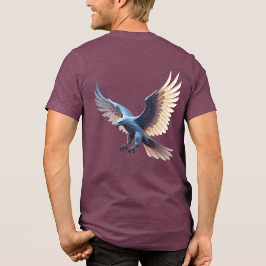 Soaring Crystal Eagle – Symbol of Transformation Tri-Blend Shirt (Achterkant)