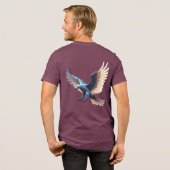 Soaring Crystal Eagle – Symbol of Transformation Tri-Blend Shirt (Voorkant)